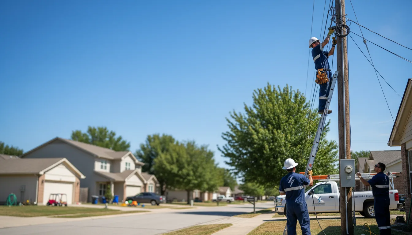 Residential electrician providing installation services in Bay City, WI